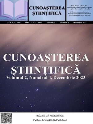 cover image of Cunoașterea Științifică, Volumul 2, Numărul 4, Decembrie 2023